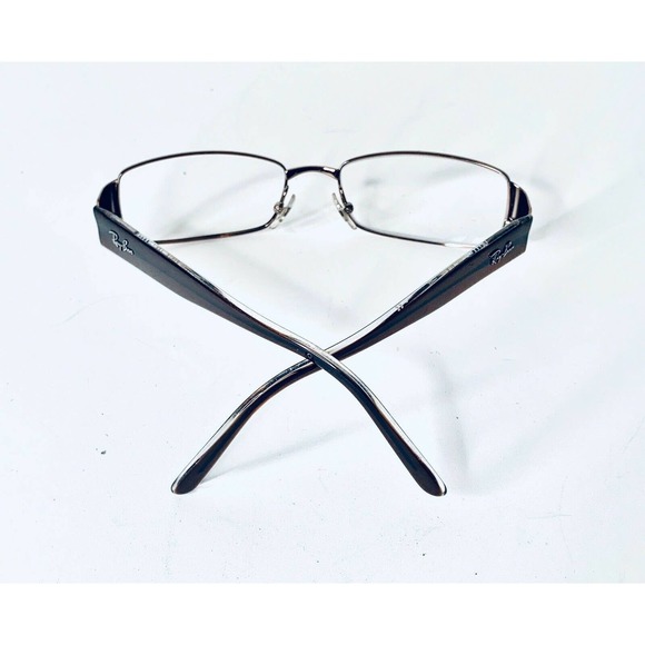 RayBan Gold Metal Rectangular Brown Glasses main image 8
